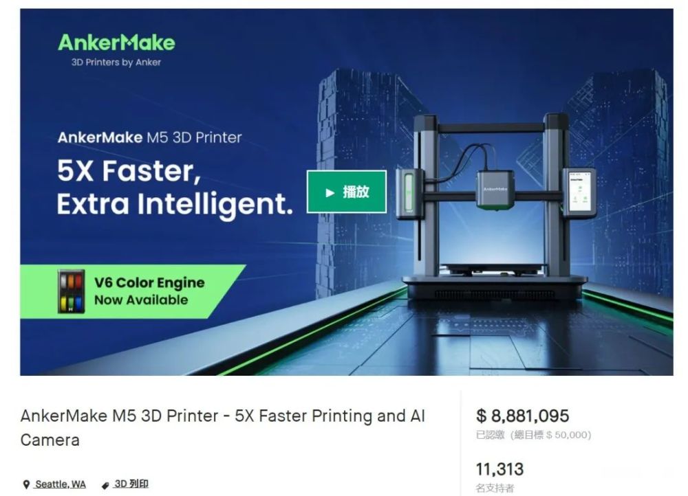 2022上半年收入58亿元,3D打印机成安克创新亮点产品